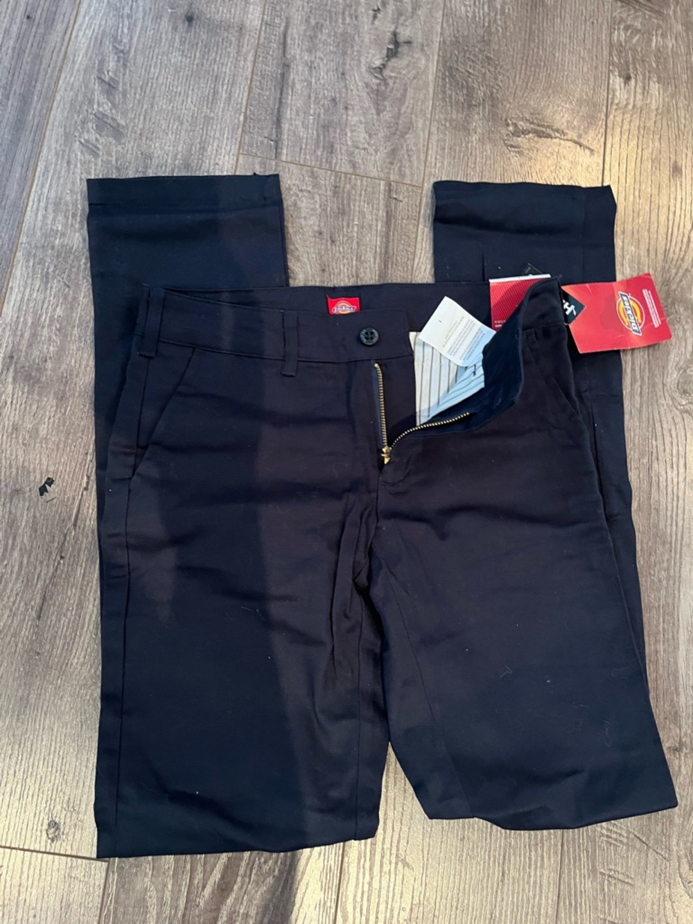 Dickies Girls’s Navy Work Pants - Classic Straight Fit